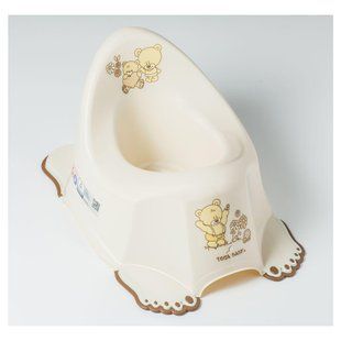 Горшок с антискользящим покрытием Tega TEDDY BEAR Anti slip potty MS-013-119 beige (бежевый) 681407 фото