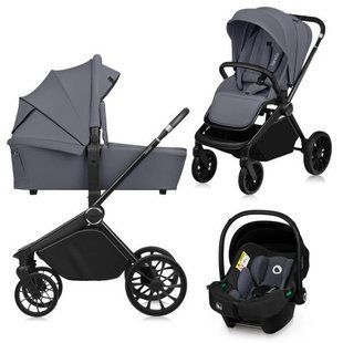 Универсальная коляска 3 в 1 Lionelo MIKA PLUS 3IN1 GREY STONE 91045949 фото