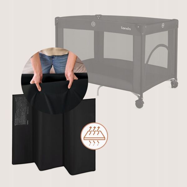 Манеж Lionelo AMELIE BLACK CARBON 121155156 фото