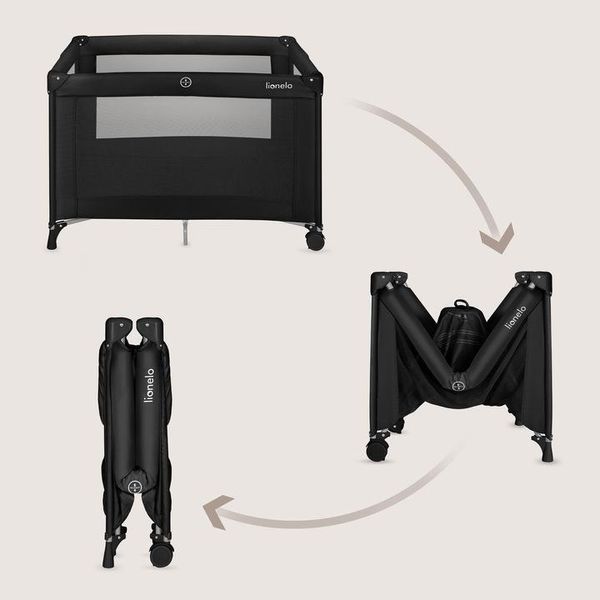Манеж Lionelo AMELIE BLACK CARBON 121155156 фото