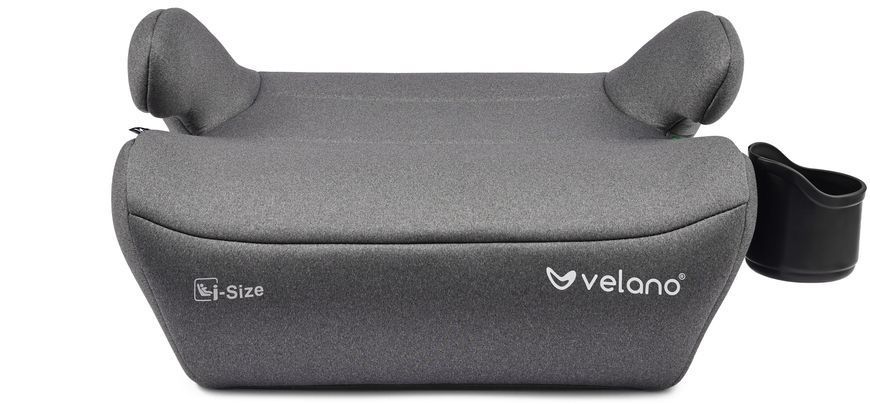 Бустер VELANO Primo i-Size 125&ndash;150 см, ISOFIX + підстаканник, grey 48143 фото