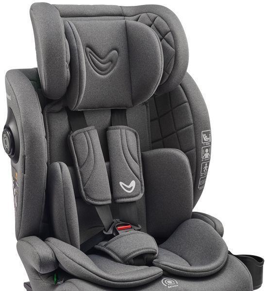 Автокрісло VELANO Flexo i-Size 76&ndash;150 см, ISOFIX + Top Tether/ремінь, grey 48414 фото