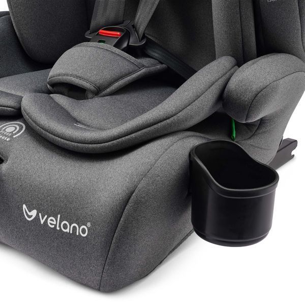 Автокрісло VELANO Flexo i-Size 76&ndash;150 см, ISOFIX + Top Tether/ремінь, grey 48414 фото