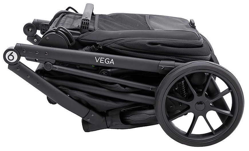Коляска 2 в 1 Bair Vega Soft VS-05 black черный 681061 фото