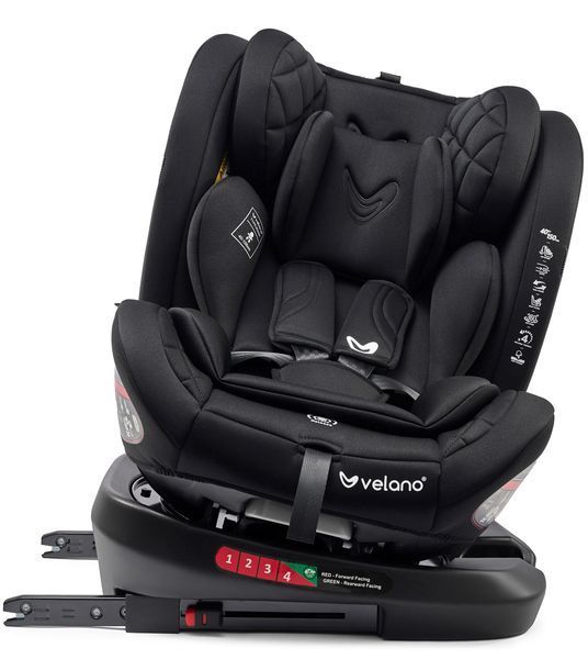 Автокрісло VELANO Aura 360&deg; i-Size 40&ndash;150 см, ISOFIX, black 48415 фото