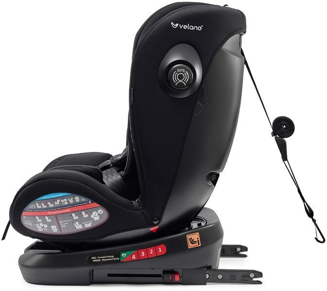 Автокрісло VELANO Aura 360&deg; i-Size 40&ndash;150 см, ISOFIX, black 48415 фото