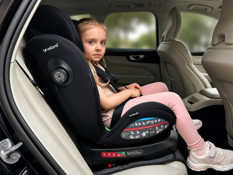 Автокрісло VELANO Aura 360&deg; i-Size 40&ndash;150 см, ISOFIX, black 48415 фото