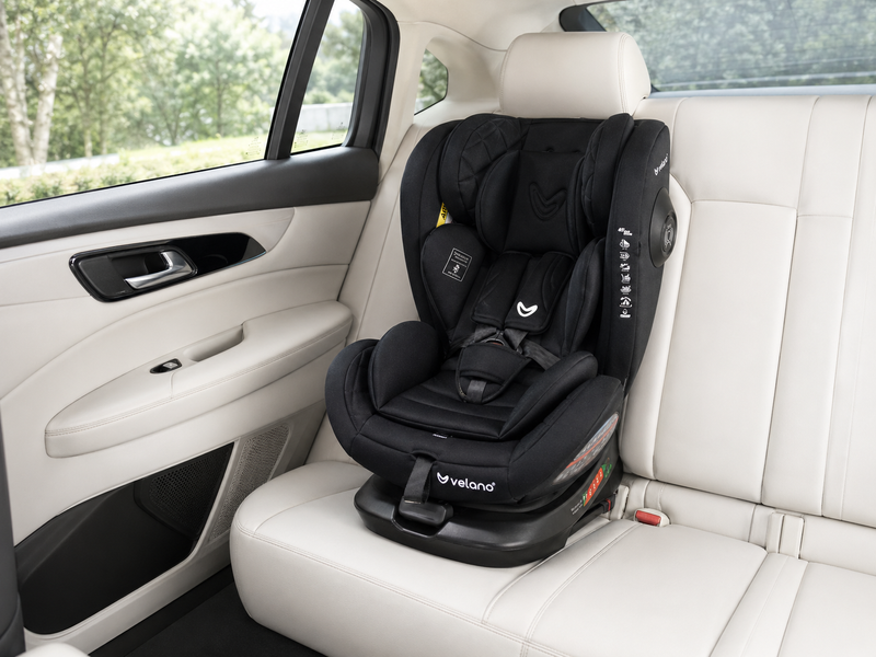 Автокрісло VELANO Aura 360&deg; i-Size 40&ndash;150 см, ISOFIX, black 48415 фото