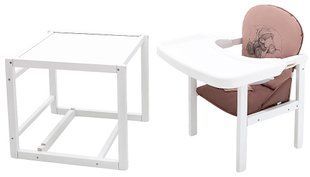 Стульчик-трансформер Babyroom Винни-240 белый капучино / шоколад (мишка с будильником) 1000626035 фото