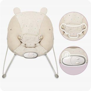 Кресло-качалка MoMi GLOSSY Beige 116472735 фото