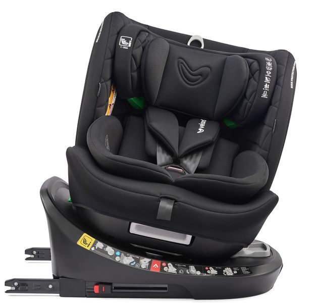 Автокрісло VELANO Vento 360&deg; i-Size 40&ndash;150 см, ISOFIX + опорна нога, black 48417 фото